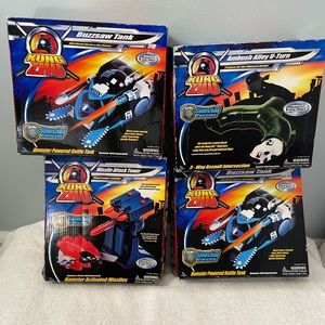 Kung ZHU Assorted Toys: Missile Attack Tower, Buzzsaw Tank, Ambush Alley U-Turn